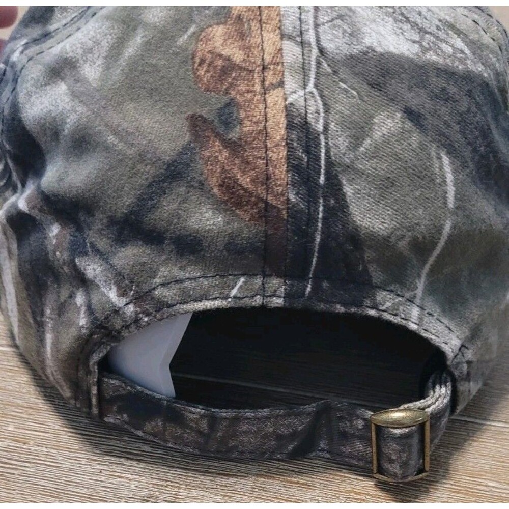 Hyundai Hunting CAMO Black Hat Adjustable Strap OSFM Cap Car SUV - Picture 3 of 5